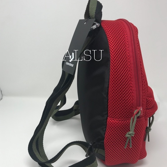 Converse Mesh AF IF Backpack Red W AUTHENTIC - Picture 4 of 8
